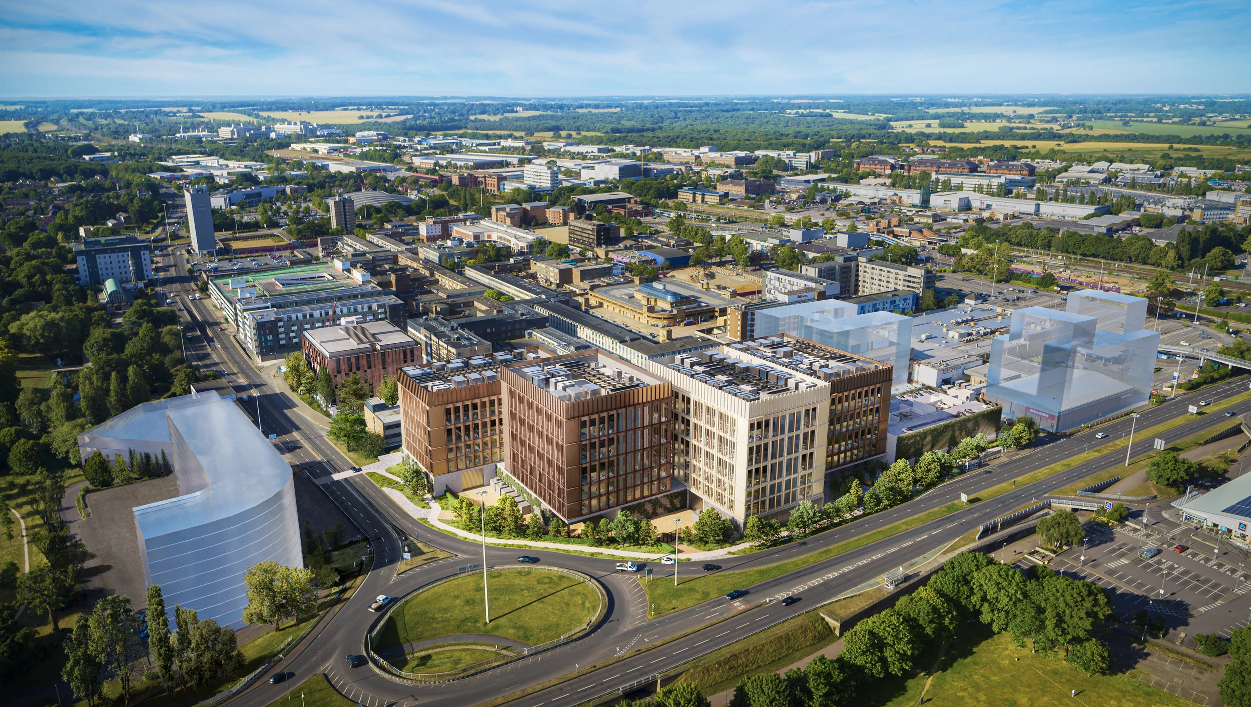 Stevenage Aerial View