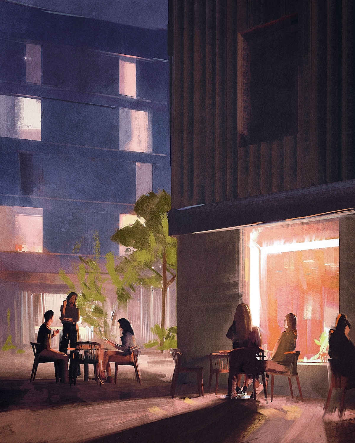 Conceptual architectural painting