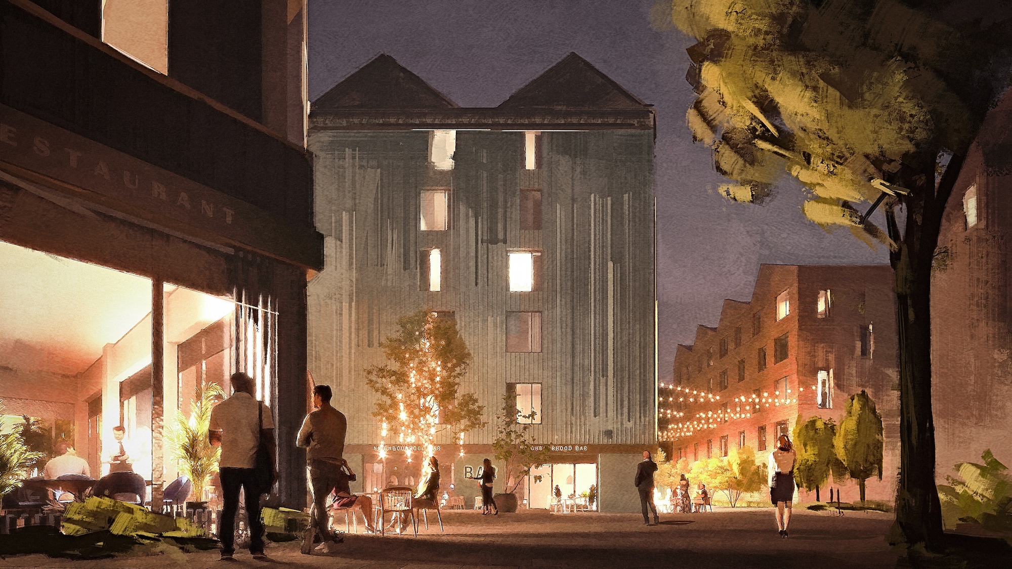Conceptual architectural painting